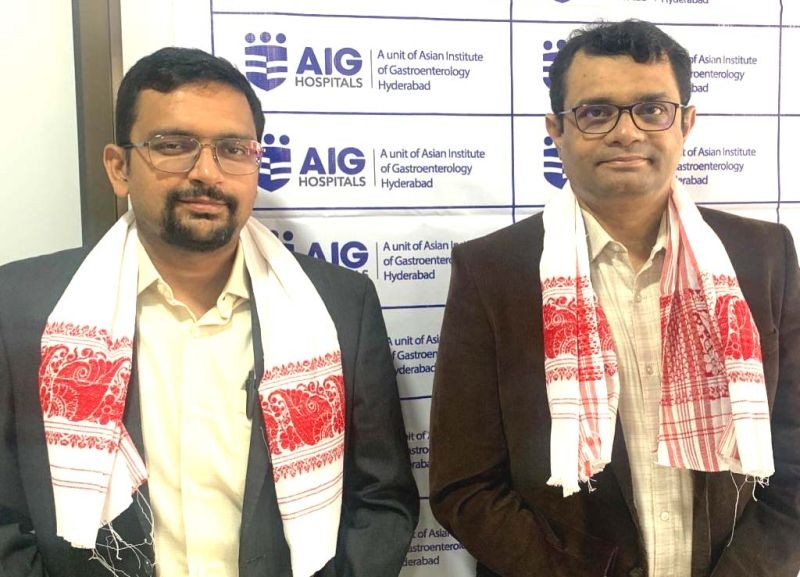 Dr Kausik Bhattacharya, Director& HOD Radiation Oncology and Dr Vamshi Krishna, Director & HOD Medical Oncology from AIG Hospitals, Hyderabad.